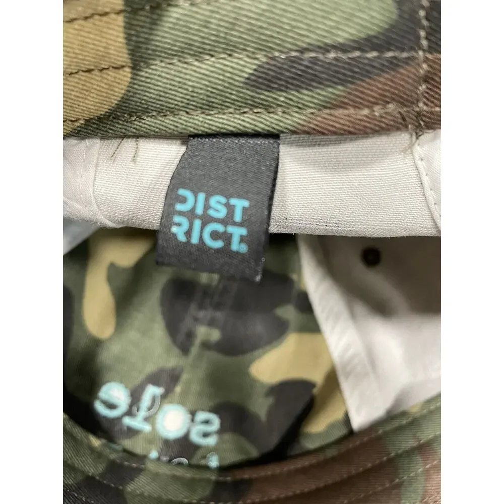 Camouflage District Baseball Cap Distressed DT600-Soul Sisters, Adjustable Hat